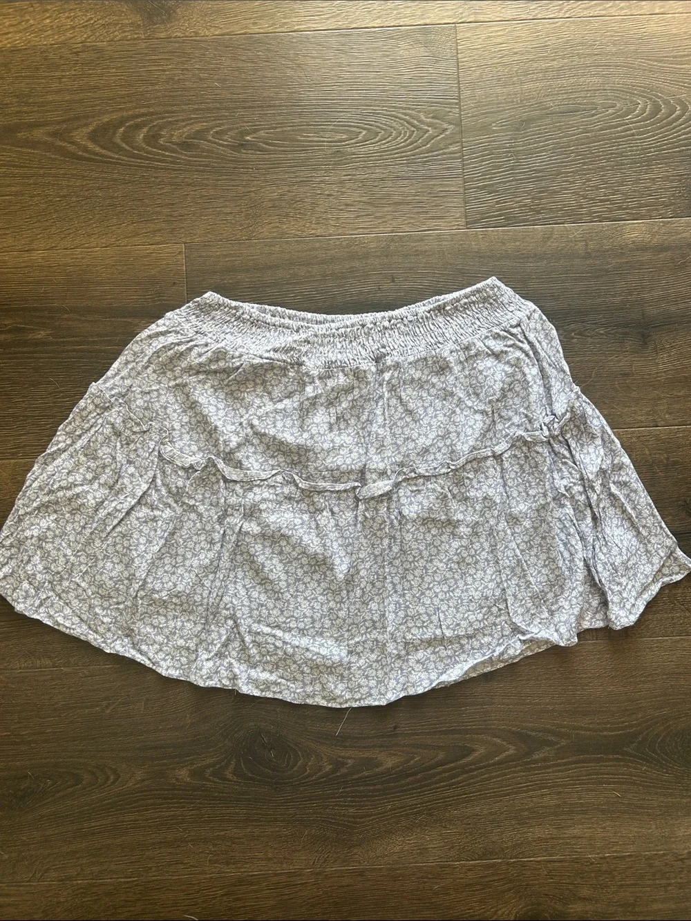 Light Purple Floral Tiered Women's Skirt - Altered State - Medium